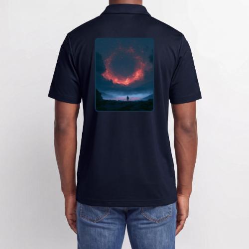 Supernova Reflection Space Scene - Adidas Performance Polo