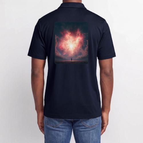 Supernova Sky Sci-Fi Artwork - Adidas Performance Polo