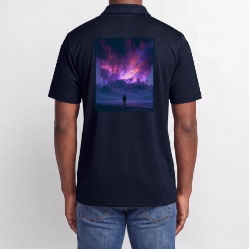 Cosmic Supernova Night Design - Adidas Performance Polo