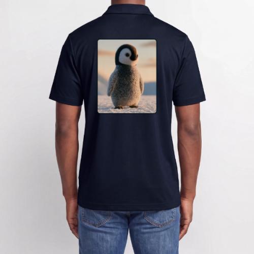 Cute Penguin Chick Sunrise Design - Adidas Performance Polo