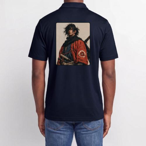 Young Samurai Warrior Portrait - Adidas Performance Polo