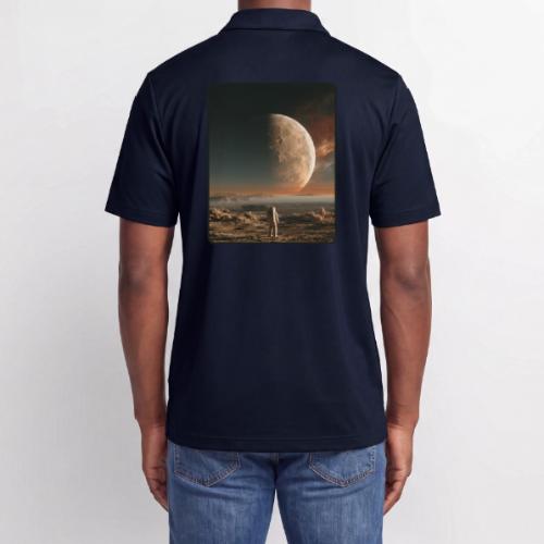 Astronaut on an Alien Moon - Adidas Performance Polo