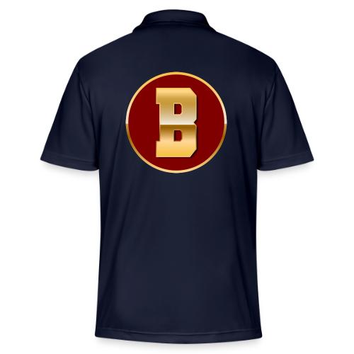 Letter B – Capital Varsity Alphabet Monogram - Adidas Performance Polo