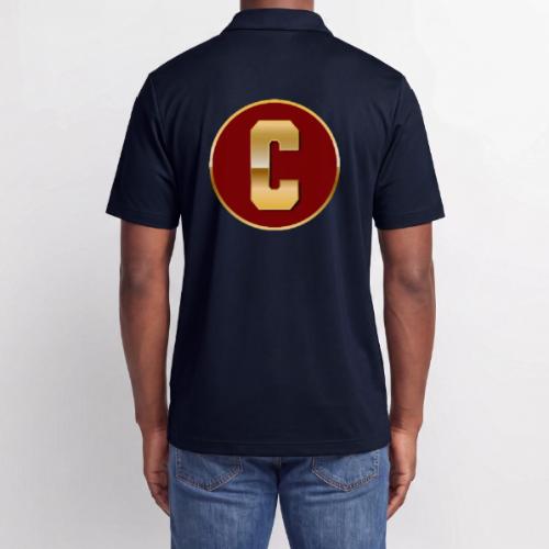 Letter C – Capital Varsity Alphabet Monogram - Adidas Performance Polo