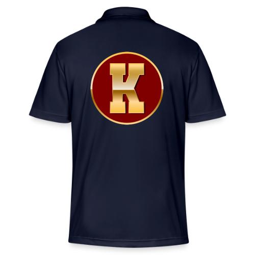 Letter K – Capital Varsity Alphabet Monogram - Adidas Performance Polo