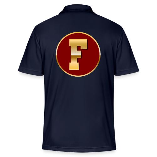Letter F – Capital Varsity Alphabet Monogram - Adidas Performance Polo