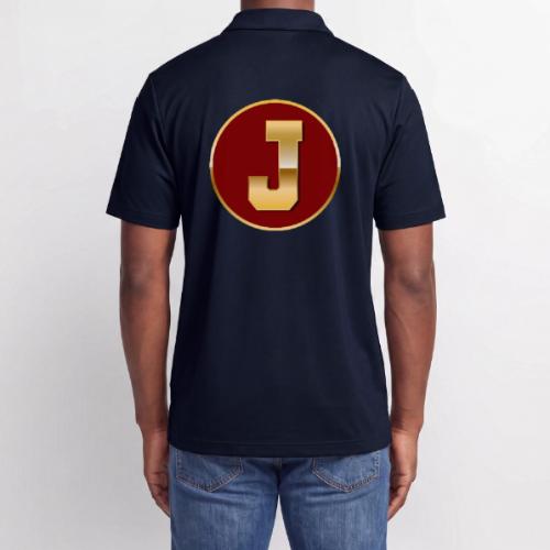 Letter J – Capital Varsity Alphabet Monogram - Adidas Performance Polo
