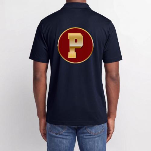 Letter P – Capital Varsity Alphabet Monogram - Adidas Performance Polo