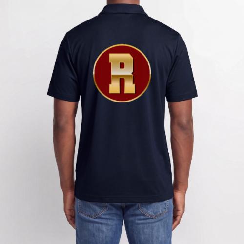 Letter R – Capital Varsity Alphabet Monogram - Adidas Performance Polo