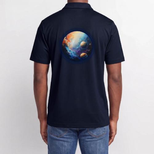 Nebula of Planets - Adidas Performance Polo