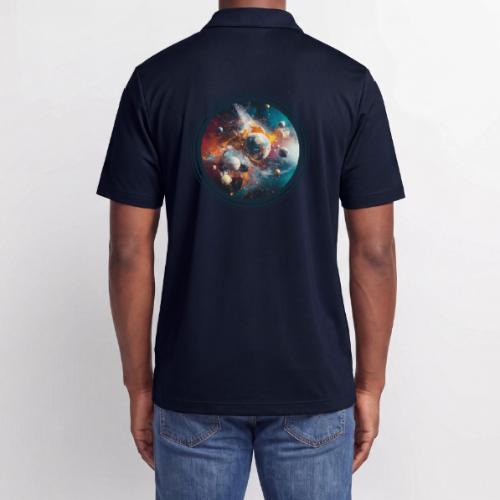 Planets in Acrylic Dreams - Adidas Performance Polo