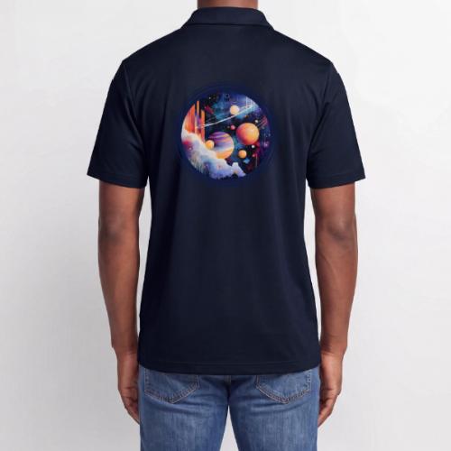 Floating Planetscape - Adidas Performance Polo