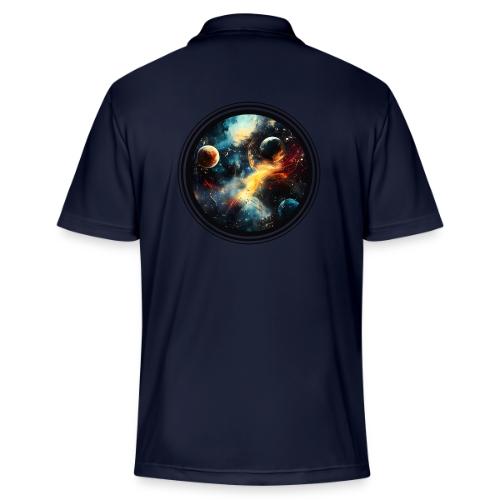 Painted Cosmos of Planets - Adidas Performance Polo