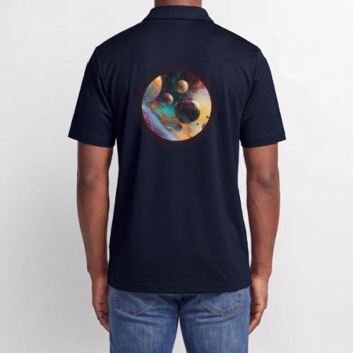 Planets in the Abstract - Adidas Performance Polo