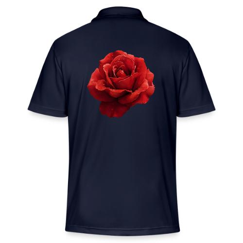 Rose: Crimson Dew Bloom - Adidas Performance Polo