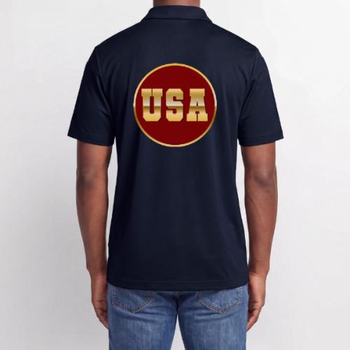 Golden USA Seal - Adidas Performance Polo