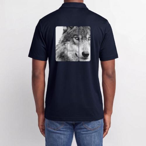 Wolf Face Triptych: Silent Alpha - Adidas Performance Polo