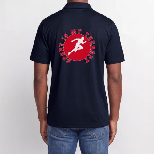 Sport Is My Therapy – Running Motivation Badge - Adidas Performance Polo
