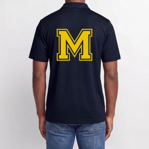 Letter M – Capital Athletic Alphabet Monogram - Adidas Performance Polo