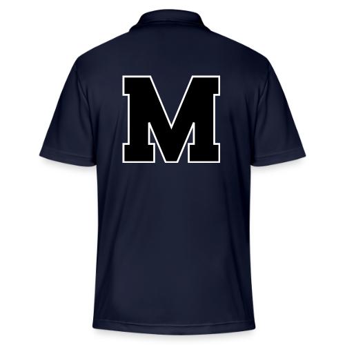 Varsity Letter M Collegiate Alphabet Art - Adidas Performance Polo