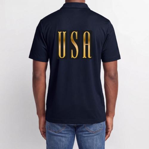 USA Gold Monolith - Adidas Performance Polo
