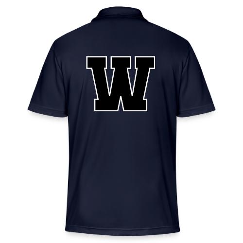 Varsity Letter W Collegiate Font Design - Adidas Performance Polo