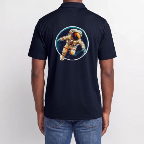 Astronaut: Dream, explore, discover! - Adidas Performance Polo