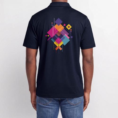 Vibrant Geometry - Adidas Performance Polo
