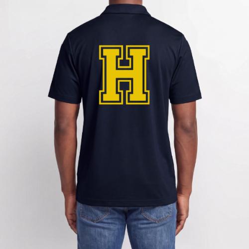 Letter H – Capital Athletic Alphabet Monogram - Adidas Performance Polo