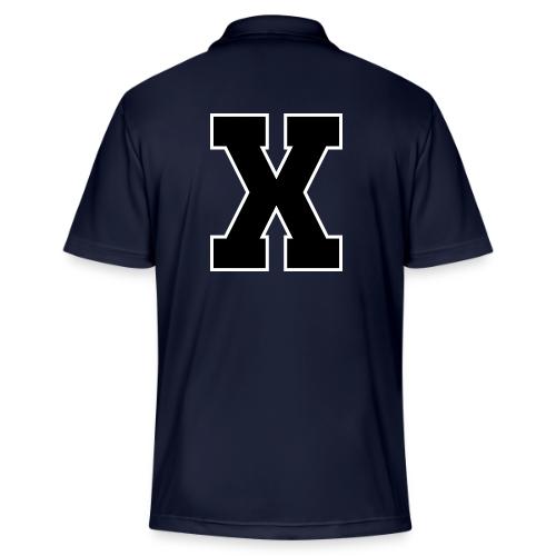 Varsity Letter X Athletic Monogram - Adidas Performance Polo