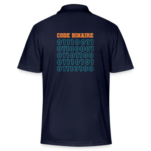 Hi in binary code - Adidas Performance Polo