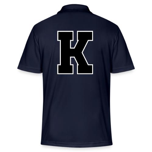 Varsity Letter K Collegiate Font Design - Adidas Performance Polo
