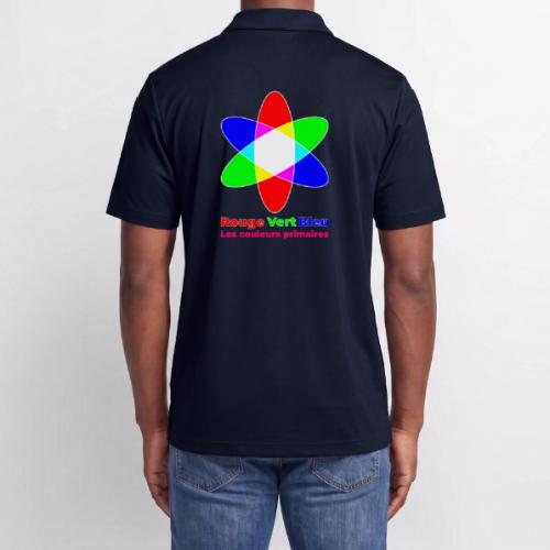 RGB Primary Colors - Adidas Performance Polo