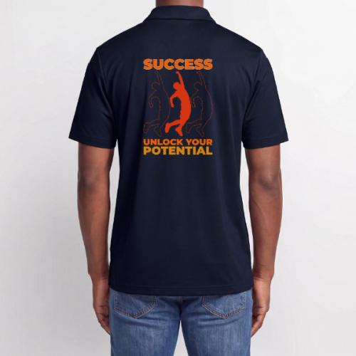 Unlock Success - Adidas Performance Polo