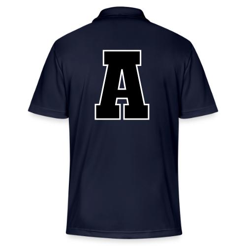 Varsity Letter A Athletic Monogram Design - Adidas Performance Polo