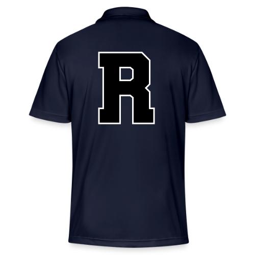 Varsity Letter R Athletic Monogram - Adidas Performance Polo