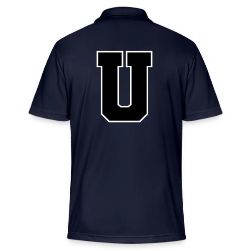 Varsity Letter U Collegiate Monogram - Adidas Performance Polo
