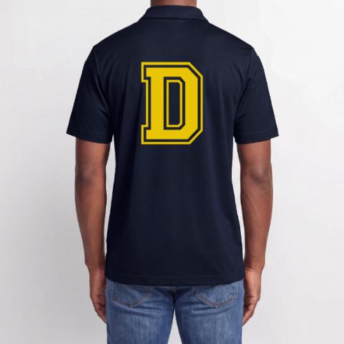 Letter D – Capital Athletic Alphabet Monogram - Adidas Performance Polo