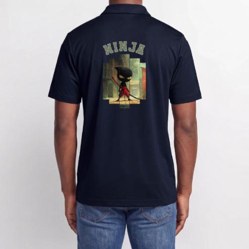 Cute Ninja Attack - Adidas Performance Polo