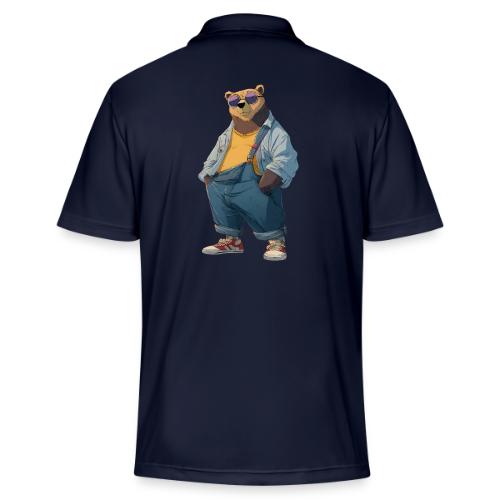 Fashion Streetwear Bear Cartoon Art - Adidas Performance Polo