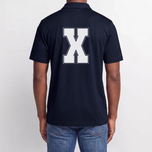 White Letter X – Varsity Alphabet Monogram - Adidas Performance Polo