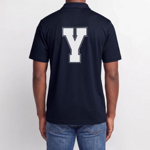 White Letter Y – Varsity Alphabet Monogram - Adidas Performance Polo