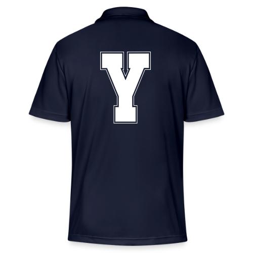 White Letter Y – Varsity Alphabet Monogram - Adidas Performance Polo