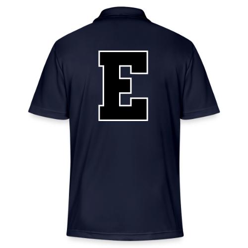 Varsity Letter E Collegiate Font Graphic - Adidas Performance Polo