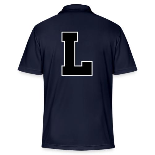 Varsity Letter L Athletic Monogram - Adidas Performance Polo