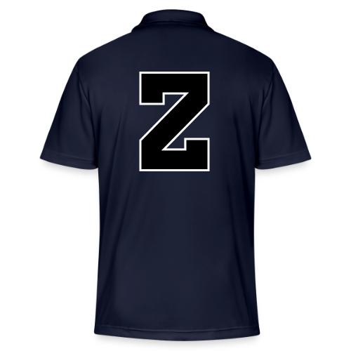 Varsity Letter Z Athletic Font Design - Adidas Performance Polo
