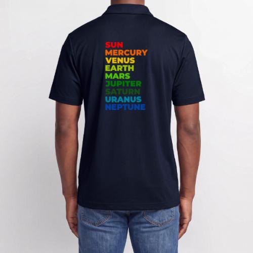 Color the solar system - Adidas Performance Polo