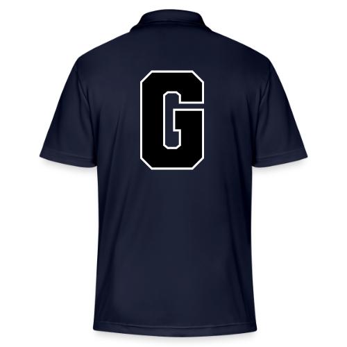 Varsity Letter G Collegiate Alphabet Art - Adidas Performance Polo