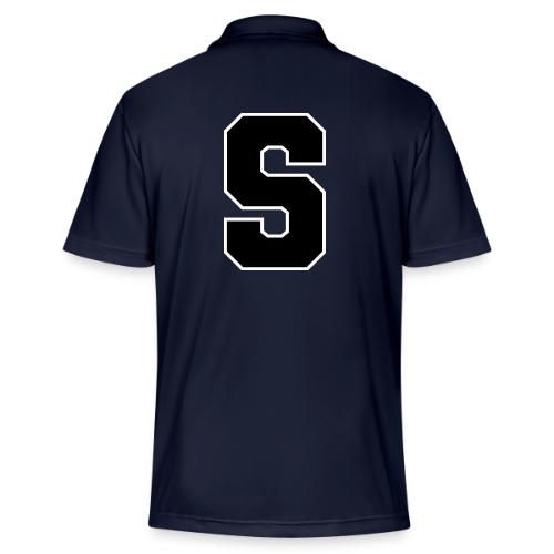Varsity Letter S Collegiate Alphabet Art - Adidas Performance Polo