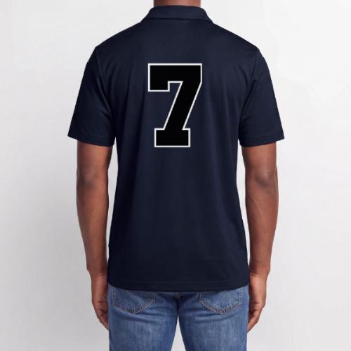Varsity Number 7 Athletic Look - Adidas Performance Polo